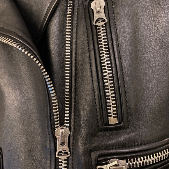 Acne studious merlyn leather jacket - Picture 2 of 9